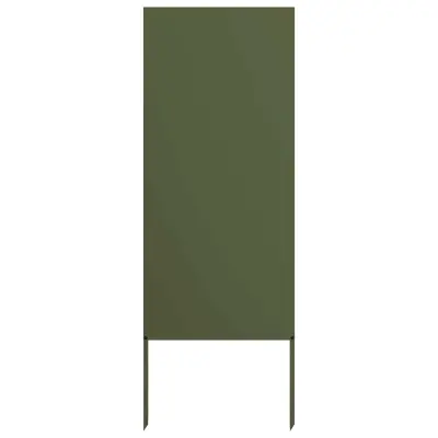 vidaXL Zaslon za zasebnost v vrtu Ureznine Olivno zelena 50 x 140 cm