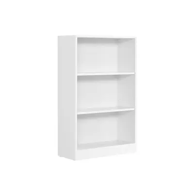 Knjigarna 3 predelki 24x60x93 cm Bela