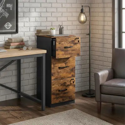 Predalnik za dokumente 40x41x103 cm rjave barve