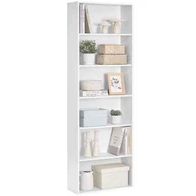 Knjigarna 3 predelki 24x60x178,5 cm Bela