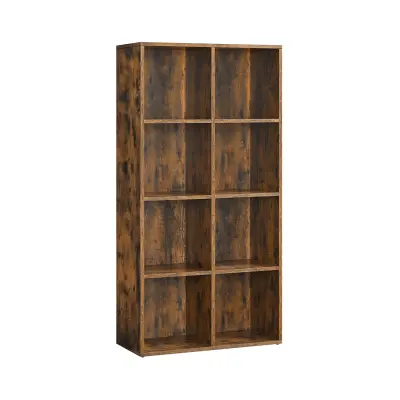 Knižna omara 8 predelkov 30x65,5x129,5 cm rjava