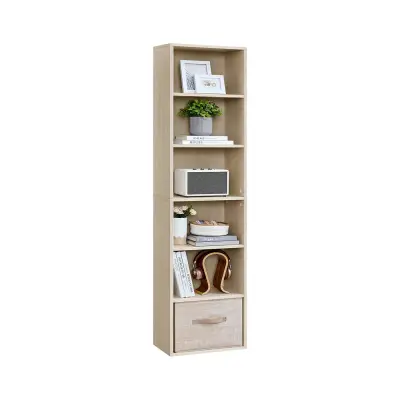 Knjižna omara 6 polic 40x24x178,5 cm Bež