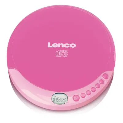 Lenco, Prenosni predvajalnik CD-R/RW s funkcijo polnjenja, Roza