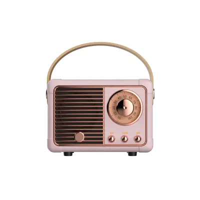 Bluetooth 5.0 3W RMS zvočnik Model Auteuil z ročajem za prenašanje, Roza