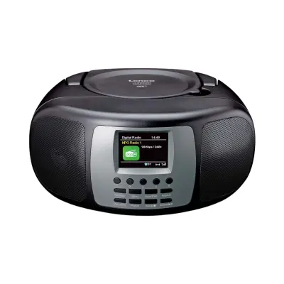 Lenco, Prenosni radio DAB+/FM s CD-predvajalnikom in barvnim LCD-zaslonom, Črna