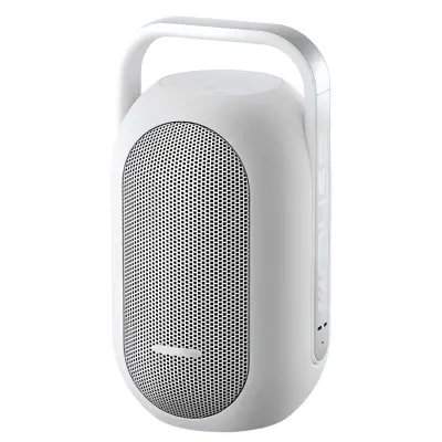 Muse, Brezžični Bluetooth NFC zvočnik 60W vodoodporen IPX4 prenosni, Bela
