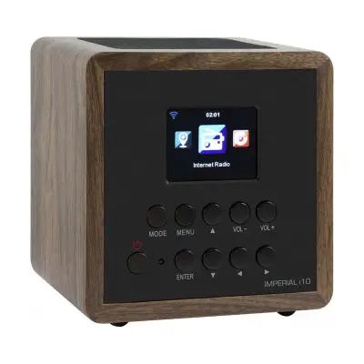 Imperial, 10W DAB+/FM internetni radio Model i10 v leseni izvedbi s TFT LCD zaslonom, Rjava
