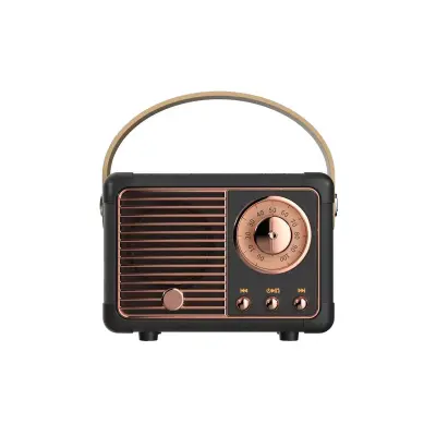 Bluetooth 5.0 3W RMS zvočnik Model Auteuil z ročajem za prenašanje, Črna