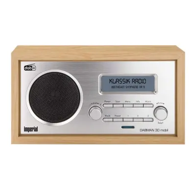 Imperial, Leseni mobilni radio DAB+/FM z Bluetooth in funkcijo Powerbank DABMAN 30, Siva