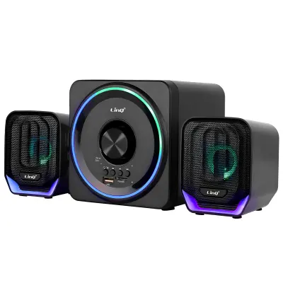LinQ, Računalniški zvočniki Bluetooth + 3,5-milimetrski priključek in micro SD, Črna