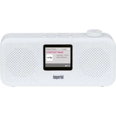 Imperial, Stereo radio DAB+/FM z budilko in zatemnjenim zaslonom DABMAN 16, Bela