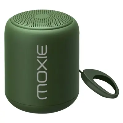 Moxie, Vodoodporen prenosni zvočnik Bluetooth z 12-urnim delovanjem baterije, Zelena