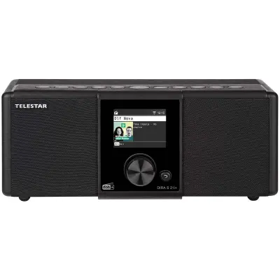 Telestar, DAB+ / FM / internet / Bluetooth DIRA S21i+ Večfunkcijski stereo radio, Črna