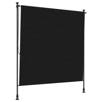 vidaXL Zunanja Rolfa Črna 100 x 270 cm