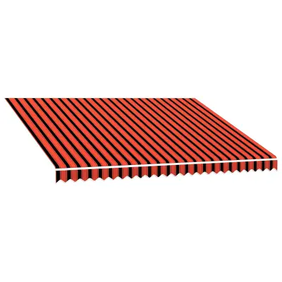 vidaXL Nadomestno platno za tendo Oranžna in Rjava 350 x 250 cm