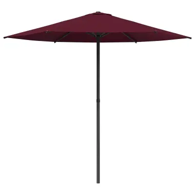 vidaXL Vrtni dežnik 230 x 230 cm Poliester Pravokotna Bordeaux rdeča