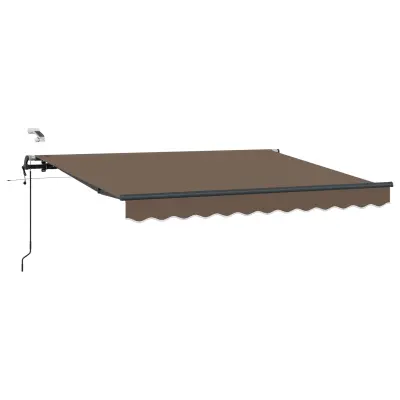 vidaXL Tkanina za senčnik Taupe 500 × 300 cm Poliester