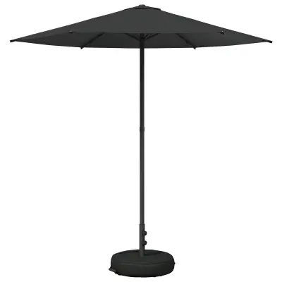 vidaXL Vrtni dežnik 230 x 230 cm Poliester Pravokotna Antracit