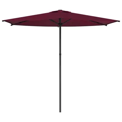 vidaXL Vrtni dežnik 270 x 270 cm Poliester Pravokotna Bordeaux rdeča
