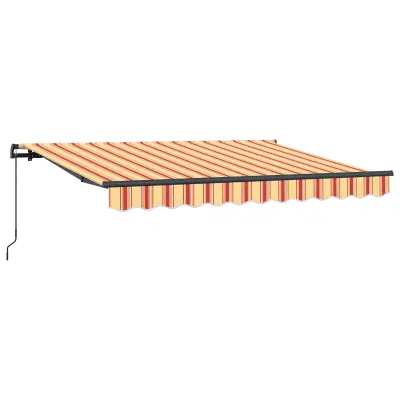 vidaXL Retraktilna tenda Rumena 300 x 200 cm blago