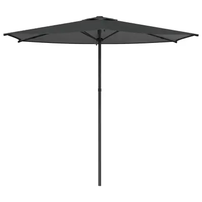 vidaXL Vrtni dežnik 270 x 270 cm Poliester Pravokotna Antracit