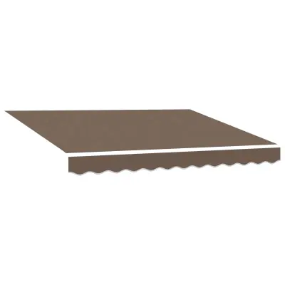vidaXL Nadomestno platno za tendo Taupe 5 x 3 m Poliester