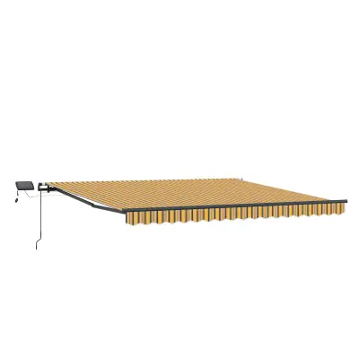 vidaXL Retraktilna tenda večbarvno 450 ×350 cm blago