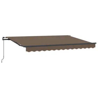 vidaXL Retraktilna tenda Taupe 3,5 x 2 m blago