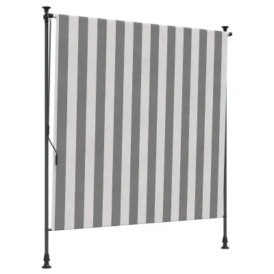 vidaXL Zunanja Rolfa Antracitna in bela 100 x 270 cm