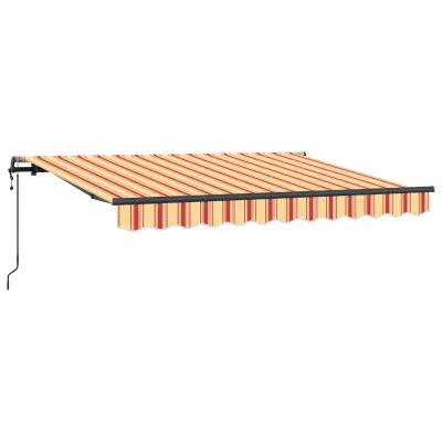 vidaXL Retraktilna tenda Rumena 300 x 200 cm blago