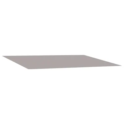 vidaXL Nadomestno platno za tendo Svetlo siva 300 x 250 cm Poliester