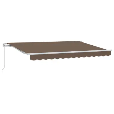 vidaXL Retraktilna tenda Taupe 3,5 x 2 m blago