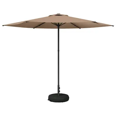 vidaXL Vrtni dežnik 300 x 300 cm Poliester Pravokotna Taupe