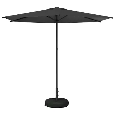 vidaXL Vrtni dežnik 270 x 270 cm Poliester Pravokotna Antracit