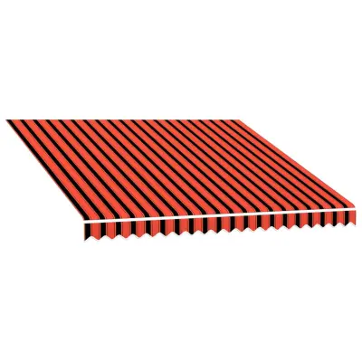 vidaXL Nadomestno platno za tendo Oranžna in Rjava 300 x 250 cm