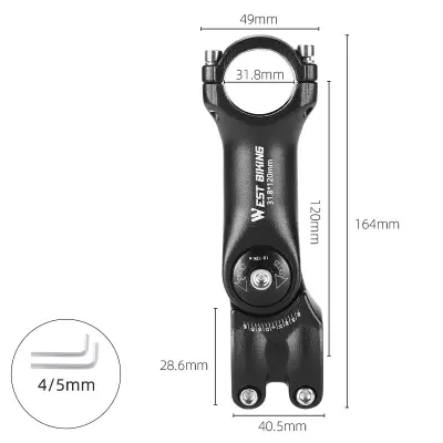 Nastavljiv Podaljšek Krmila Iz Aluminijeve Zlitine  120 mm