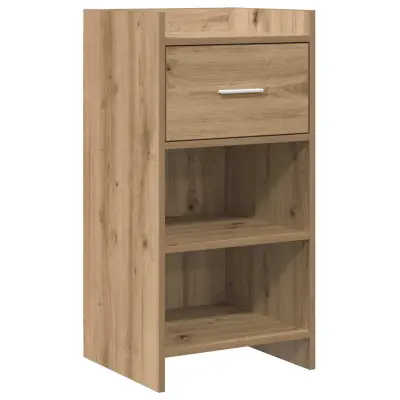 vidaXL Strani šal Artisan hrast 40 x 36 x 80 cm Inženirski les