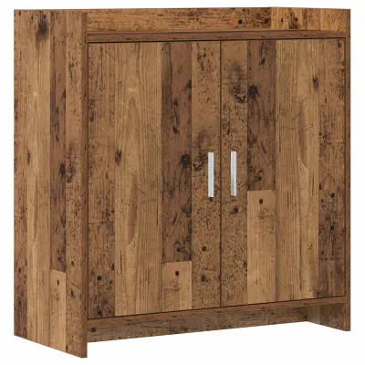 vidaXL Strani šal Star les 72 x 36 x 80 cm Inženirski les