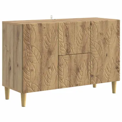vidaXL Strani šal Artisan hrast 89 x 34,5 x 60 cm Inženirski les