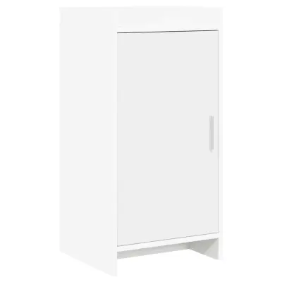 vidaXL Strani šal Bela 40 x 36 x 80 cm Inženirski les