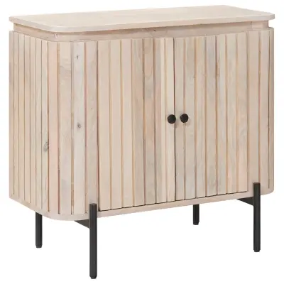 vidaXL Strani šal 70 x 30 x 65 cm Masivno mangovo les in vezan les