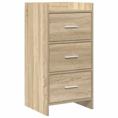 vidaXL Strani šal Sonoma hrast 40 x 36 x 80 cm Inženirski les
