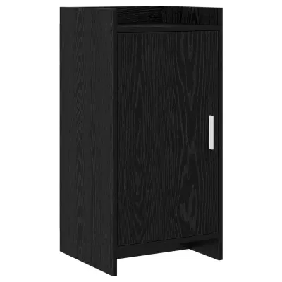 vidaXL Strani šal Črni hrast 40 x 36 x 80 cm Inženirski les