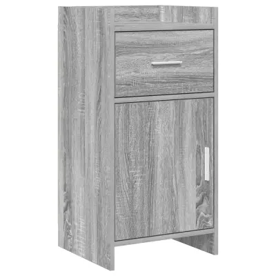 vidaXL Strani šal Siva Sonoma 40 x 36 x 80 cm Inženirski les