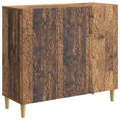 vidaXL Strani šal Star les 89 x 34,5 x 80 cm Inženirski les