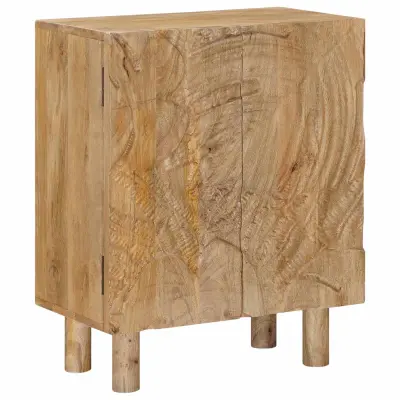 vidaXL Strani šal 53 x 30 x 65 cm Masivno mangovo les in vezan les