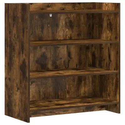 vidaXL Strani šal Dimljen hrast 75 x 36 x 80 cm Inženirski les