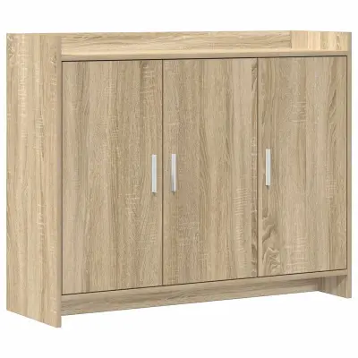 vidaXL Strani šal Sonoma hrast 98,5 x 33 x 80 cm Inženirski les