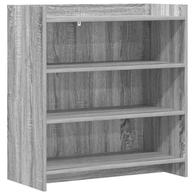 vidaXL Strani šal Siva Sonoma 75 x 36 x 80 cm Inženirski les