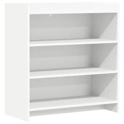 vidaXL Strani šal Bela 75 x 36 x 80 cm Inženirski les